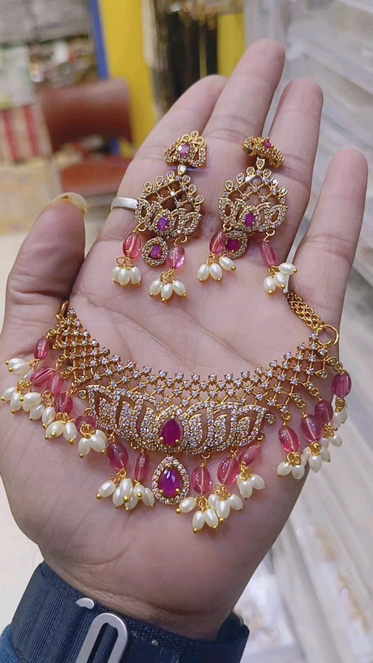 Rosina Super Diamond Necklace Set for you