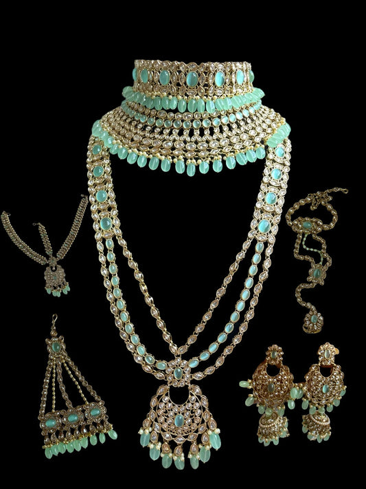 Kundan Indian Bridal Jewelry Set: Sabyasachi Style Necklace & Choker